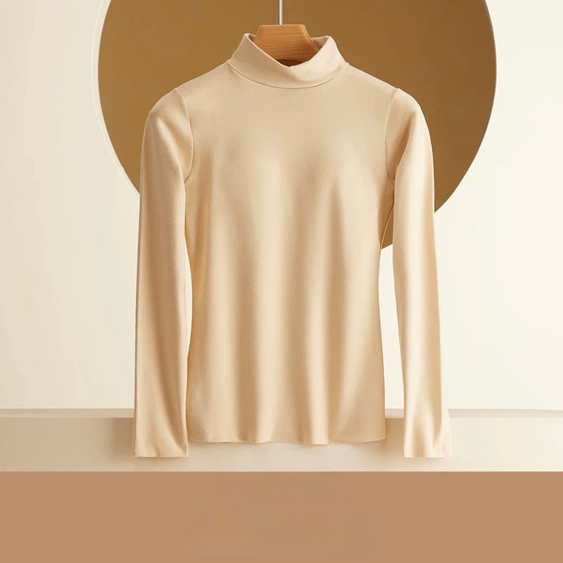 FleeceFlex High Neck Built-In Bra Tee